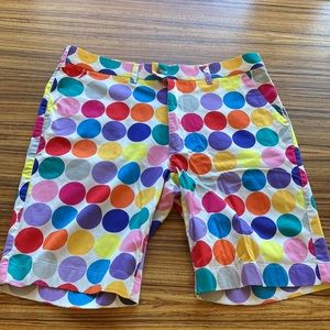Loud Mouth polka dots Mens Golf Shorts 36 x 11